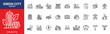 © IconNest - Green City Ecology And Environment Sustainable Thin Line Icons