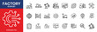 © IconNest - Factory And Industrial Manufacturing Production Thin Line Icons