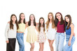 © Louis-Paul Photo - Group Of Teenage Girlfriends on studio white background