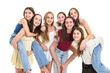 © Louis-Paul Photo - Group Of Teenage Girlfriends on studio white background