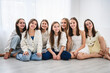 © Louis-Paul Photo - Group Of Teenage Girlfriends on studio white background