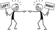 © goesti - Two Stick Figures Arguing Over Direction.