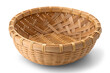 © Samoresh - A wicker basket isolated on a white or transparent background.
