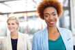 © peopleimages.com - Portrait, manager or women with smile in office for leadership, corporate career or growth opportunity. Confident, professional and employees at workplace for company development, goals and happy