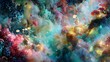 © Kanchon - Fantastical landscape of glowing flora, luminous clouds, and whimsical elements Keywords: fantasy, landscape, glowing, photo