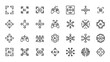 © niskala.studio - Collection of abstract icons representing various concepts and ideas in a simple black and white illustration