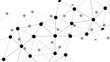 © Sanatçi - An abstract 3d social network concept featuring a global internet connection structure with spheres and links illustrating a business technology communication web for a community team