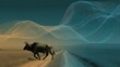 © Areeb - Tech for animal migration tracking using GPS and telemetry, smart wildlife monitoring, connected ecological research, digital data visualization of movement patterns, AI-supported migration studies