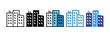 © Alluka - City Block Icon Set Multiple Style Collection