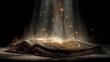 © Skoles - Book opens with glowing symbols and light in a dark space, creating a mystical atmosphere with a sense of magic and knowledge at work