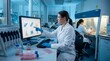 © mr_marcom - Female Scientist Analyzing Data in a Modern Research Laboratory