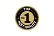 © Bashi Ai - Number one best quality badge seal award icon design.