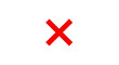 © Sherafgan - A large red X symbol on a plain white background