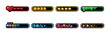 © MykolaIhor - Colorful pixel art game progress bars with heart, coins, and stars