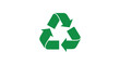 © Pvect02 - A simple depiction of the universal recycling symbol in a vibrant green color on white