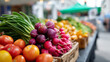 © Kateryna - Vibrant farmers market display with urban fresh produce stall daylight community focus stock photo colorful vegetables healthy eating local commerce transparent background