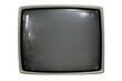 © Krtola  - Vintage crt monitor displaying retro video content, blank screen television mockup with transparent alpha channel background