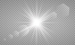 © pixel pro - sunlight special lens flare light effect. PNG. Vector illustration transparent