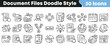 © Vectoravec - Collection of thirty hand drawn doodle style icons representing various document file management concepts and business processes