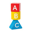 © Vibu design  gallery - Colorful ABC Blocks Stacked