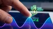 © Umer - Finger interacting with financial chart on screen with take profit concept