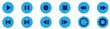 © Nikita - Multimedia Player Control Icons – Play, Pause, Replay, Previous, Next