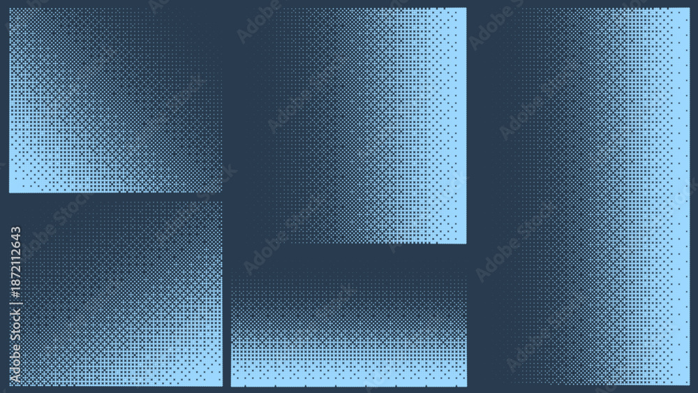 Pixelated bitmap gradient texture. Retro pixel art, black dither ...