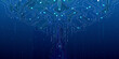 © Ramanath - Abstract digital tree with glowing blue circuit board network and data streams