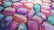 © lotus_studio - Colorful Glass Pebbles In Soft Light Abstract Background For Creative Projects