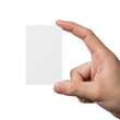 © AKMMahmudul - Hand holding blank card isolated on transparent background