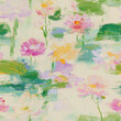 © SOULINLOVE STUDIO - Pastel Impressionist Lotus Blossoms Seamless Pattern: soft floral artwork in gentle hues, perfect for textiles, wrapping paper, decorative surfaces, or other creative projects