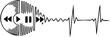 © Rian - Sound wave from speaker to heart rhythm signal