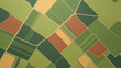 © mochammad - Geometric Landscape: A vibrant aerial perspective of cultivated fields, each section painted in a distinct hue.