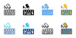 © Gravisio - Keylogger icons set multiple style collection. Editable stroke