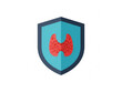 © Ai_Images - Thyroid gland health protection shield icon illustration