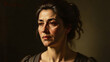 © rizkifebs - Dramatic oil painting style portrait of emotional woman