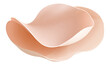 © Parvin - Soft peach colored silicone breast form isolated on transparent background for cosmetic or medical use