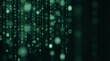 © Sangketkan Studios - Matrix style green binary code digital rain background