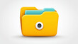 © istorsvetlana - Colorful digital folder icon for file organization and management