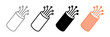 © MdSumon - Set of minimalist fiber optic cable icons with transparent background, depicting high-speed internet, data communication, and network connectivity symbols, vector illustration