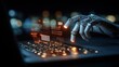 © Chayada - Robot hand typing on laptop with holographic digital data representing artificial intelligence programming and futuristic automation