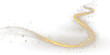 © tanandaa - Golden curved light ribbon png with shine. Smooth gold twirl with glowing effect. Elegant festive line element. Glowing golden swirl png for decoration.