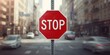 © Giovanni - Traffic intersection with a prominent red stop sign, highlighting roadway regulation and driver awareness