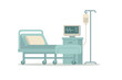 © Alan - Hospital room with medical equipment and bed setup for patient care during treatment