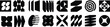© Muhammad - Postmodern abstract geometric graphic element, Refraction and distortion glass effect various form, Brutalist vector shapes, trendy retro design symbols in y2K aesthetics, vintage stickers, set vector