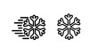 © Raisul54 - Blowing Snow and Static Snowflake Icons Representing Winter Weather Conditions