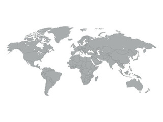  Illustration of a Colored map of world
