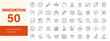 © Dear Lala - Innovation icon set. Editable line icons. Vector illustration.
