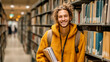 © Volodymyr - young man in library