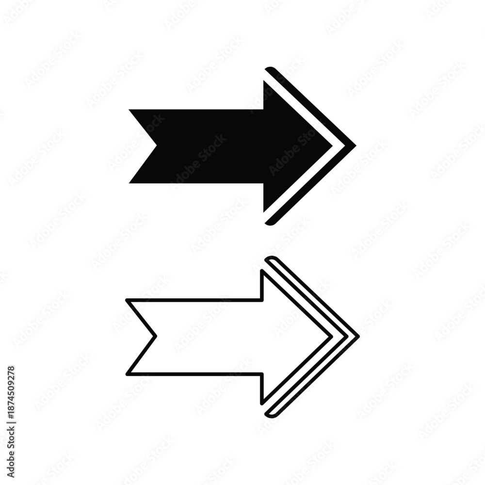 Arrow isolated on white background